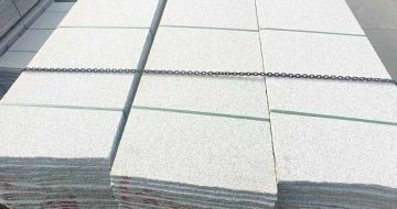 湖州芝麻白毛板，石材毛板