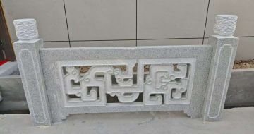 湖州芝麻白河道栏杆 桥栏杆