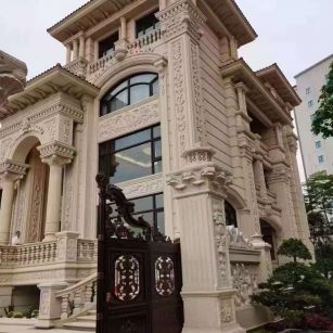 湖州黄金麻别墅外墙异形定制