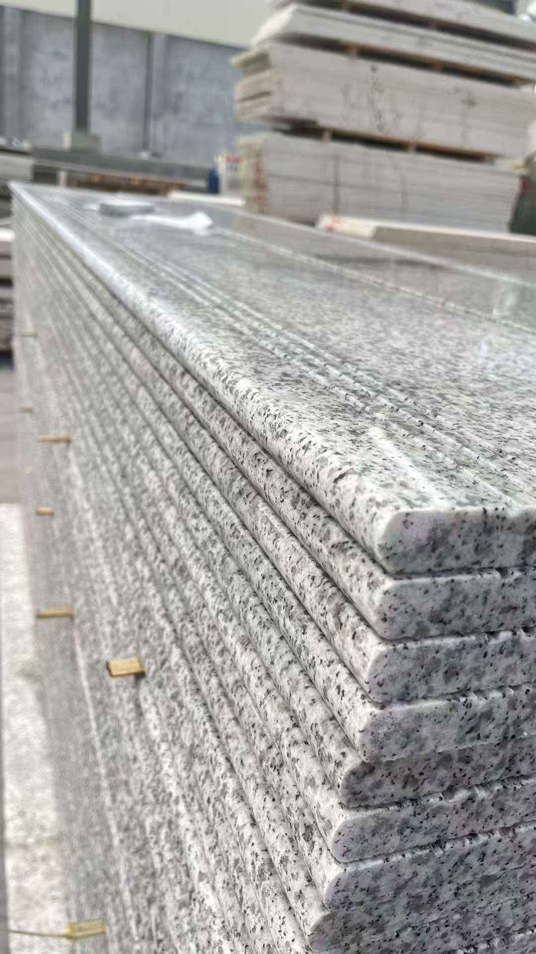 湖州芝麻白楼梯踏步 花岗岩楼梯板材