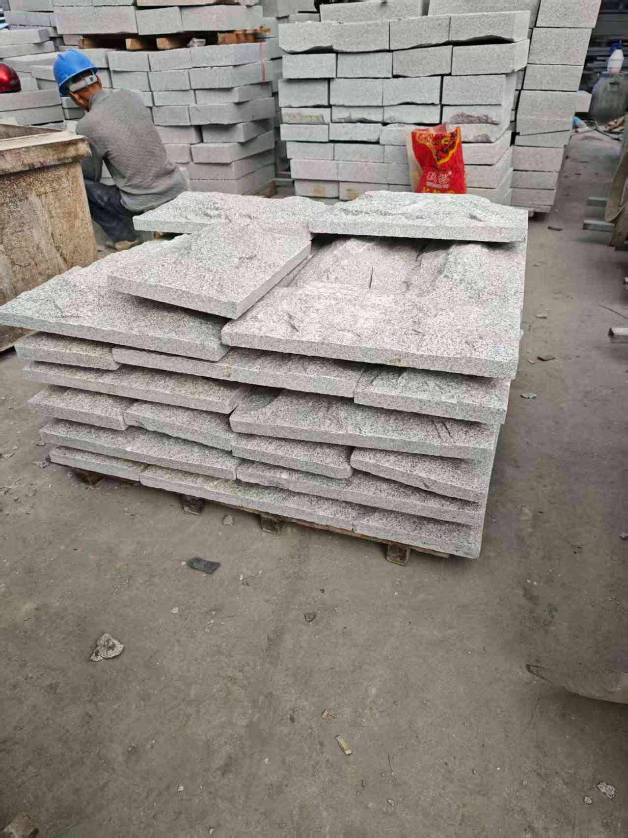 湖州芝麻白蘑菇石，自然面