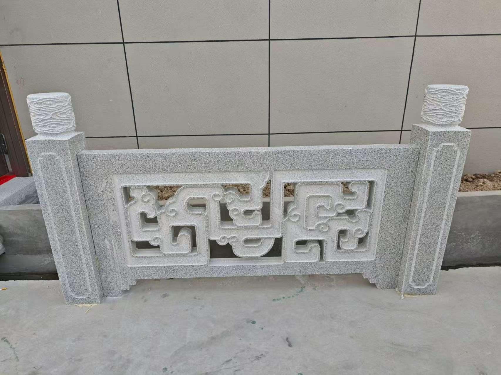 湖州芝麻白河道栏杆 桥栏杆